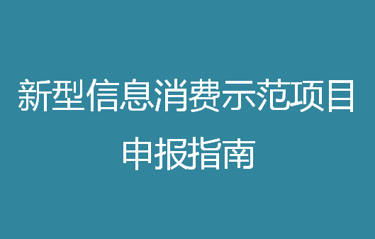 2021年新型信息消費(fèi)示范項(xiàng)目申報(bào)指南