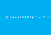 《廣東省制造業(yè)高質(zhì)量發(fā)展“十四五”規(guī)劃》解讀