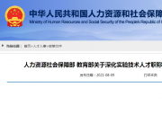 人力資源社會保障部 教育部關(guān)于深化實驗技術(shù)人才職稱制度改革的指導(dǎo)意見