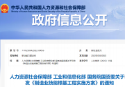 《制造業(yè)技能根基工程實(shí)施方案》印發(fā)：加快培養(yǎng)制造業(yè)高質(zhì)量發(fā)展急需的高素質(zhì)技能人才|國務(wù)院部委局2022推動(dòng)高質(zhì)量發(fā)展動(dòng)態(tài)簡報(bào)