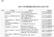 北自所、新松機器人、沈鼓集團、施耐德電氣、菲尼克斯等入選2022年度智能制造標(biāo)準(zhǔn)應(yīng)用試點項目名單