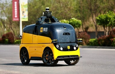 美團(tuán)最新一代自動(dòng)配送車(chē)