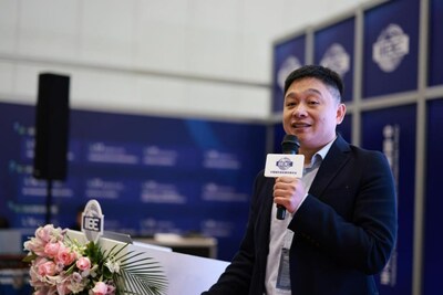 圖為中科智云CEO魏宏峰先生演講畫面