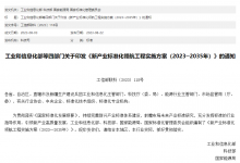 工業(yè)和信息化部等四部門關于印發(fā)《新產業(yè)標準化領航工程實施方案（2023─2035年）》的通知