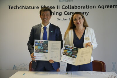 IUCN和華為簽署Tech4Nature項目二期合作協(xié)議.