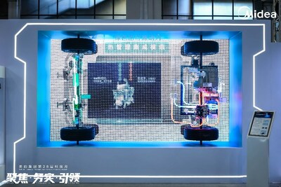 威靈汽車部件展示了在新能源汽車熱管理、電驅(qū)動及底盤執(zhí)行系統(tǒng)三大領(lǐng)域的多款產(chǎn)品