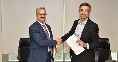 (L-R) Rohit Mathur, SVP & SBU Head – HR and Payroll, Ramco Systems, and Gokul Chaudhri, President, Tax, Deloitte Touche Tohmatsu India LLP, during the signing ceremony at the Deloitte office in Bengaluru, India (L-R) Rohit Mathur, SVP & SBU Head – HR and Payroll, Ramco Systems, and Gokul Chaudhri, President, Tax, Deloitte Touche Tohmatsu India LLP, during the signing ceremony at the Deloitte office in Bengaluru, India