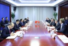 金壯龍會見丹麥工商業(yè)和金融事務大臣莫滕·博斯科夫