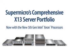 Supermicro推出搭載全新第五代Intel? Xeon?處理器，專為AI、云端服務(wù)供應(yīng)商、存儲(chǔ)和邊緣計(jì)算優(yōu)化的機(jī)柜級(jí)解決方案