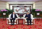 王忠林與中國通用技術集團董事長于旭波座談