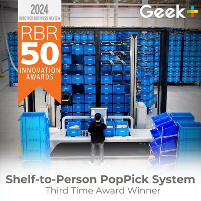 Geekplus has won its third RBR50 award. Geekplus has won its third RBR50 award.