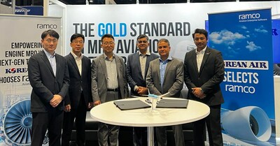 Ramco & Korean Air team at the MRO Americas 2024, Chicago Ramco & Korean Air team at the MRO Americas 2024, Chicago