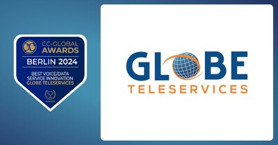 Caption: Globe Teleservices Wins Best Voice/Data Service Innovation Award at CC – Global Awards 2024, Berlin Caption: Globe Teleservices Wins Best Voice/Data Service Innovation Award at CC – Global Awards 2024, Berlin