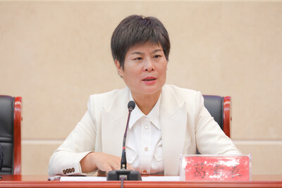 圖為中國搜索黨委常委、副總裁葛素表答記者問