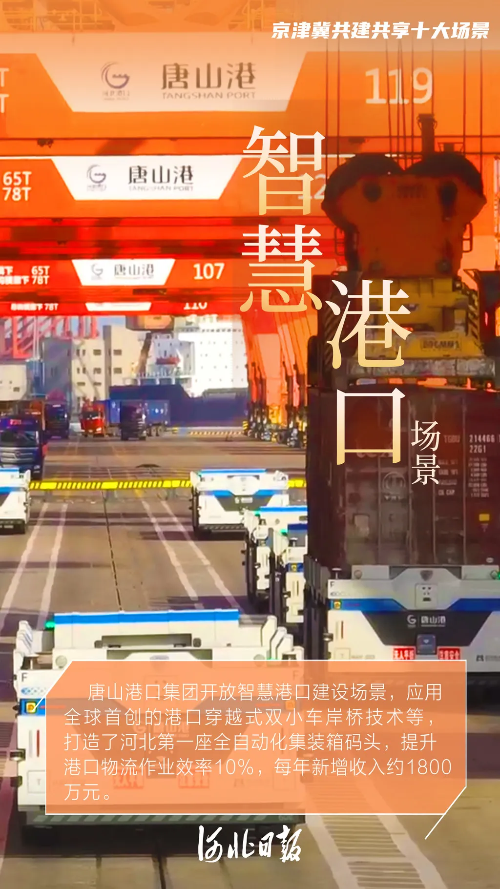 唐山港！唐山高新區(qū)機(jī)器人！