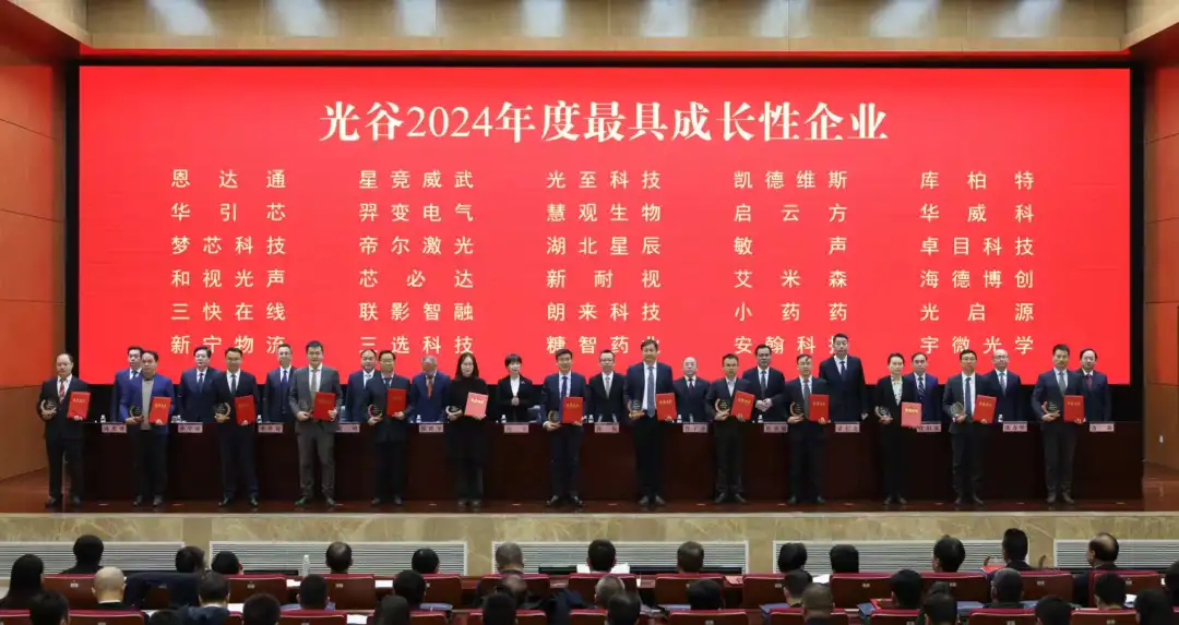光至科技榮膺"光谷2024年度最具成長性企業(yè)"！以光為刃，智啟未來！