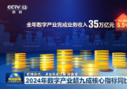 2024年我國(guó)數(shù)字產(chǎn)業(yè)完成業(yè)務(wù)收入35萬(wàn)億元