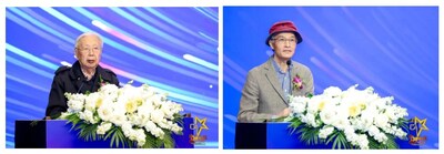 吳宏鑫院士（左）致開(kāi)幕詞，王飛躍研究員（右）致閉幕詞