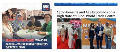 阿聯(lián)酋公共媒體GCCNews24和dxbNews對(duì)展會(huì)進(jìn)行報(bào)道