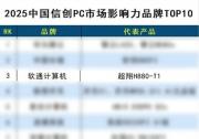 TOP3！軟通計(jì)算機(jī)入選2025中國信創(chuàng)PC十大市場影響力品牌