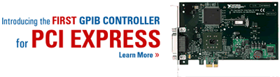NI發(fā)布首個基于PCI Express總線的GPIB控制器