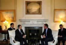 英國(guó)首相卡梅倫會(huì)見馬凱